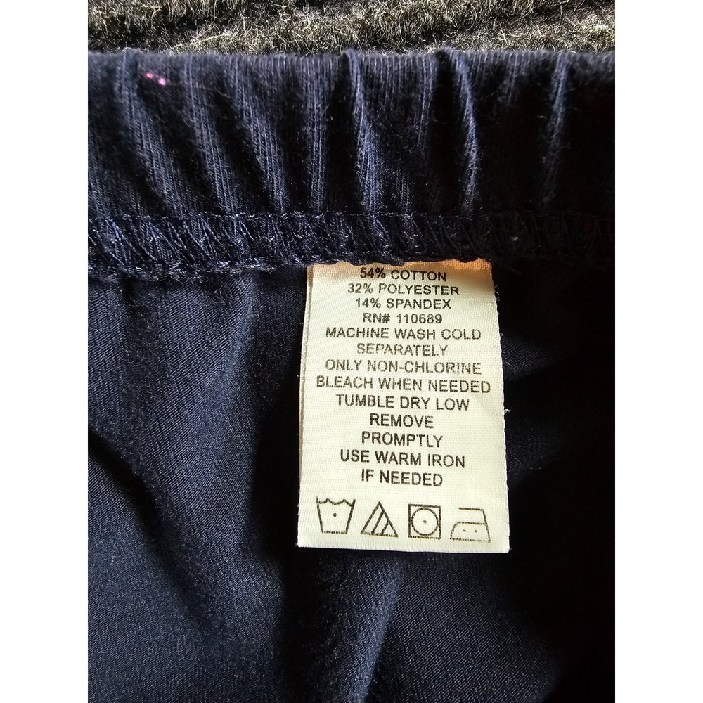 Women with Control by Renée Greenstein Cropped Pants Womens Large Blue Pull On - Picture 7 of 15